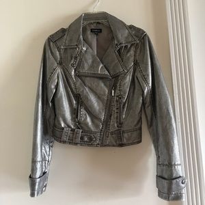 Leather bebe jacket